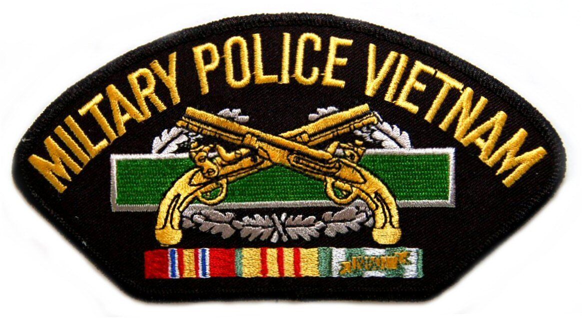 Primary image for ARMY MILITARY POLICE VIETNAM VETERAN  EMBROIDERED SERVICE RIBBON 6" PATCH