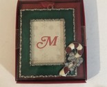 Vintage Letter M Ornament Christmas Decoration XM1 - $7.91