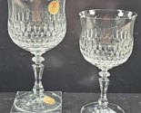 2 Schott Zwiesel Desiree Water Goblets Set Vintage Crystal Clear Cut Ger... - $46.40