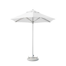 9' White Polyester Round Market Patio Umbrella - $8,804.70 MXN