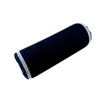 Decorative Bolster Pillow, Glamour Pillow, Black Velvet, Classic Pillow,... - £43.11 GBP