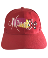 Disney Minnie Mouse Red Baseball Hat Red Bow Polka Dot Pink Yellow - £19.65 GBP