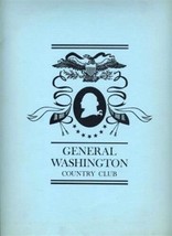 General Washington Country Club Menu 1960&#39;s - £23.36 GBP