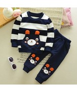 2pcs Toddler Kids Baby Boys Outfits Pullover Tops +pants Clothes Set - $28.78 CAD