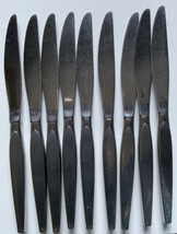 Oneida Community Stainless Flatware Older Satinique 9 Used Butter Knives - $39.59