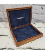 Nautica Wooden Jewelry Box With Velvet Lining Dresser Box for Keys or Misc - £15.62 GBP