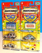 Matchbox Across America Lot of 4 #5 ML 430 #6 VW Beetle #10 Impala #18 Raft Boat - £7.86 GBP