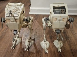 Vintage Star Wars AT-ST Imperial All Terrain Scout Walker 1982 Kenner Lot of 2 - £118.14 GBP