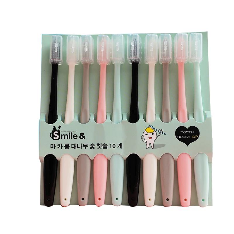 10pcs adult ultra soft fine hair home toothbrush household manual toothbrush 4 thumb200