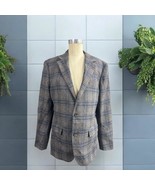 BONOBOS 2 Button S/B Plaid Sportcoat Blazer Size 40R Slim Fit Made in Italy - $98.99