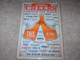 New &quot;How To Toast - Cheers Around The World&quot; Tin Metal Sign 8&quot; X 12&quot; - £19.74 GBP