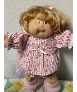 VTG Cabbage Patch Kid Girl Light Brown Cornsilk Hair Brown Eyes Head Mol... - $275.00