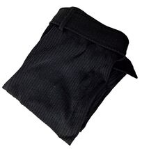 June &amp; Hudson Women's Pull On Pencil Skirt Small Black Belted Ribbed Casual - $19.40