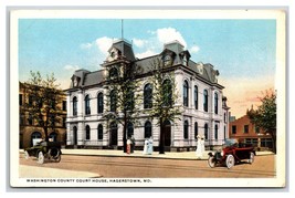 Washington County Courthouse Hagerstown Maryland MD WB Postcard Y3 - £1.54 GBP