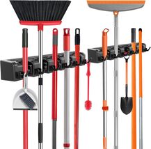 Broom Holder Wall Mount, 2 Packs Black Wall Hanging Garden Tool &amp; Utilit... - $10.35