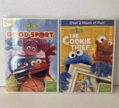 Sesame Street The Cookie Thief  &amp; The Good Sport  Over 4 Hours of Fun! New DVD&#39;s - £6.79 GBP