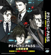 DVD Anime Psycho-Pass Season 1-3 (Volume. 1-41 End + 3 Movie) English Subtitle - £63.86 GBP