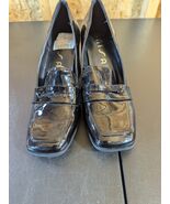 Unisa size 8 black healed loafers - €20,44 EUR