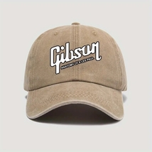 Gibson retro men&#39;s cap beige adjustable back fits all - new - £7.90 GBP