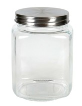 Square Glass Jars with Metal Lids, 24oz. - $12.99