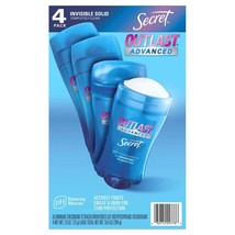Secret Outlast Deodorant Deo Antiperspirant For Women Ladies Female Strong 4 Pk~ - £18.76 GBP