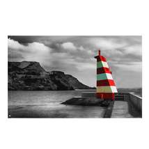 Lighthouse Landscape-Horizontol Painting Flag Tapestry - $49.90