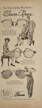 1947 Print Ad Shuron Glasses Men &amp; Ladies Wearing Eyewear Spring Wardrobe - $19.51