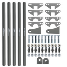 Rear Weld-On Parallel 4 Link Suspension Kit 24&quot; Bars Rod Rat Truck Classic - $736.93