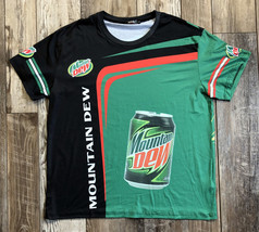 Mountain Dew Shirt by Dykhmily - Green &amp; Black - All Over Print Size XXL - £18.50 GBP