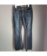 Seven 7 Jeans Womens  Blue Denim Pants Mid Rise Boot Rocker Size 6 Pre O... - £19.32 GBP