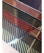6&quot;x30&quot;x1/8&quot; 2x2 Twill Carbon Fiber Fiberglass Sheet Panel - Glossy One Side - $73.85 CAD+