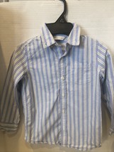Janie &amp; Jack Toddler Boy Size 4 Button Diem Shirt 100% Cotton - €9,25 EUR