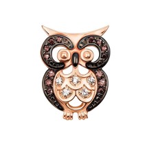Beauty Pendant Ukrainian Owl Ukraine Necklace Jewelry Charm 14k gold (585) - £288.33 GBP