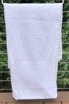Ikea INDIRA Cotton WHITE Textured BEDSPREAD Blanket 59x98 Twin Coverlet - $29.69