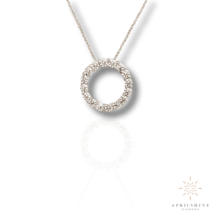 Natural Diamond Circle of Love - £211.34 GBP