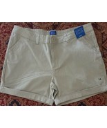 Simply Styled by Sears ~ Women&#39;s Size 14 ~ Khaki ~ Cuffed ~ Cotton Shorts - €19,46 EUR