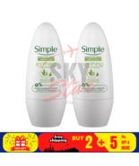 2 X Simple Soothing Anti-Perspirant Roll-On Deodorant For Sensitive Skin - $21.38