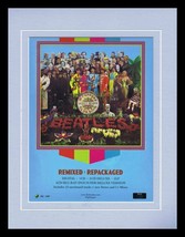 ORIGINAL Vintage 2017 Beatles Sgt Pepper Remixed 11x14 Framed Advertisement - $34.64
