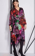 STAR by Julien Macdonald Floral Print Hanky Hem Chiffon Midaxi Dress (JM6) - £15.95 GBP