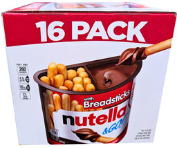 Nutella &amp; GO! Hazelnut and Cocoa Spread + Breadsticks 16 Packs x 1.8 Oz ... - $26.84