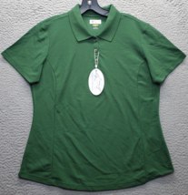 Greg Norman Golf Performance Polo Shirt Womens Large Green Short Sleeve ... - $24.47