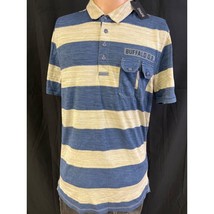 Buffalo David Bitton Men&#39;s Blue/Beige Shirt/T-Shirt SzM SKU 4074 - $19.64