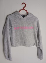 Kittenish Logo Long Sleeve Pullover Crop Hoodie Women&#39;s Size M - $294.62 MXN