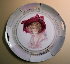 KPM c1905 Beautiful Portrait 11&quot; Cake Plate Königliche Porzellan Manufak... - £147.64 GBP
