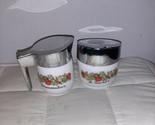 Vintage Spice of Life Corning Ware Gemco Sugar Bowl and Creamer Pitcher USA - $19.99