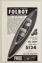1952 Print Ad Folbot Big Craft Folding Boats Long Island City,NY - $9.25