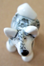 VINTAGE  ROBIN RUSSELL CERAMIC DOG FIGURINE    2&quot; x 1&quot; x  1 1/2&quot;   HTF - £10.54 GBP
