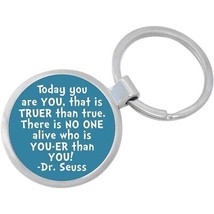 Dr Seuss Quote Be You Keychain - Includes 1.25 Inch Loop for Keys or Backpack - £8.60 GBP