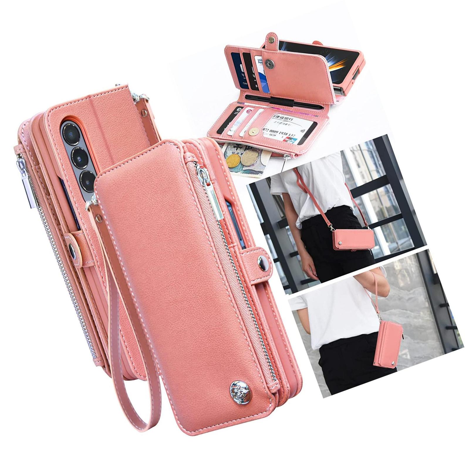 for Galaxy Z Fold 4 Wallet Case Z Fold 4 Case with