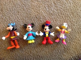 4 Disney EPCOT Action Figures-Mickey Mouse, Minnie, Daisy, Goofy - £8.17 GBP